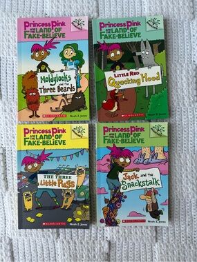 Princess Pink and the Land of Fake-Believe 4-book collection